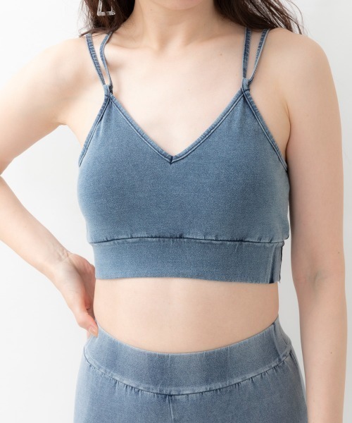 Bz Sw スパン天竺カットデニムパット入りブラトップwストラップ R0 タンクトップ Archiver アーカイバ のファッション通販 Zozotown
