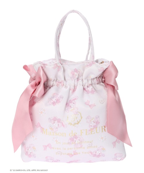Maison de FLEUR - 【ルミネ店舗限定】新品♡ビッグリボン2WAYトート♡メゾンドフルール♡ピンク♡ Maison de FLEUR - Maison de FLEUR♡ルミネ限定 ビッグリボン