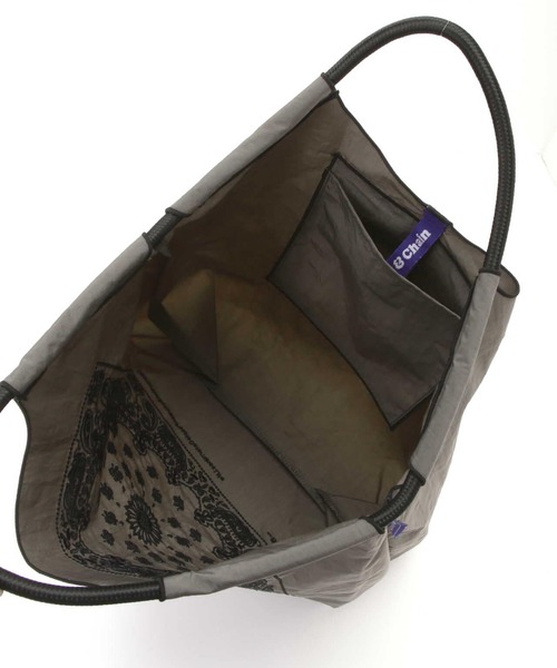 Ball&Chain(ボールアンドチェーン)の「Ball&Chain(ボールアンドチェーン) BANDANA/Mサイズ 刺繍ショッピングバッグ(エコバッグ/サブバッグ・レディース・ホワイト/ブラック/ネイビー/チャコール・F)」の18枚目の写真