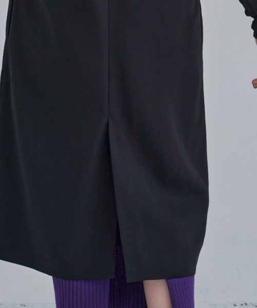 CLEARIMPRESSION （クリアインプレッション）の「【セットアップ対応】ダブルブレストテーラードロングジレ（ベスト・レディース・ブラック・FREE）」の5枚目の写真