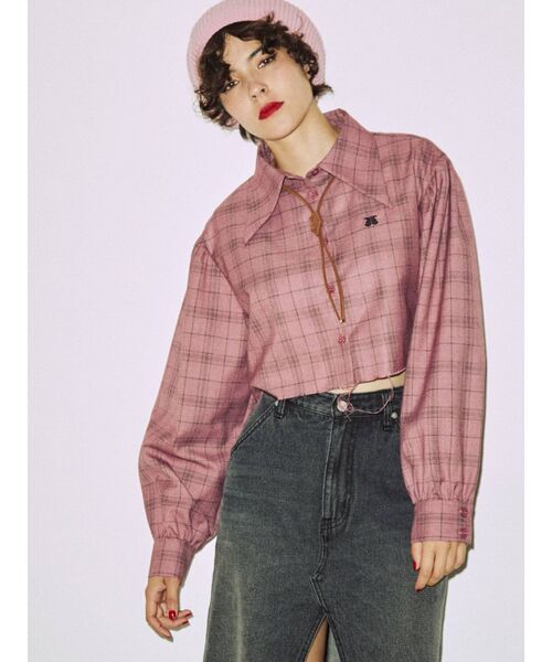 jouetie（ジュエティ）の「エンボスループタイ（ネックレス・レディース・アイボリー/ブラック/ブラウン・FREE）」の12枚目の写真