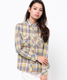AZUL by moussy | フェイドチェックWポケ長袖T/Bシャツ(シャツ/ブラウス)
