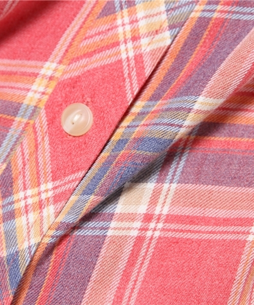 AZUL by moussy（アズールバイマウジー）の「フェイドチェックWポケ長袖T/Bシャツ（シャツ/ブラウス・レディース・ピンク系その他/イエロー系その他/ブルー系その他・MEDIUM/SMALL/LARGE）」の11枚目の写真