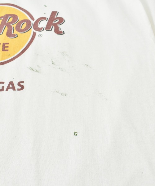VINTAGE(ヴィンテージ)の「【ヴィンテージ古着】Hard Rock CAFE / ハードロックカフェ ロゴ プリントTシャツ LAS VEGAS(Tシャツ/カットソー・メンズ・ホワイト・LARGE)」の4枚目の写真