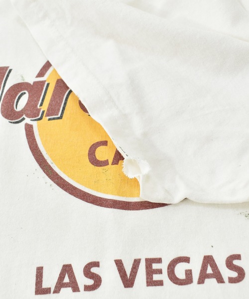 VINTAGE(ヴィンテージ)の「【ヴィンテージ古着】Hard Rock CAFE / ハードロックカフェ ロゴ プリントTシャツ LAS VEGAS(Tシャツ/カットソー・メンズ・ホワイト・LARGE)」の3枚目の写真