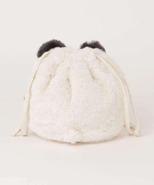 AS KNOW AS plus（アズノゥアズプラス）の「♪すふれあにまるポーチ（ポーチ・レディース・ホワイト/ベージュ/モカ/ホワイト×ブラック・FREE）」の18枚目の写真