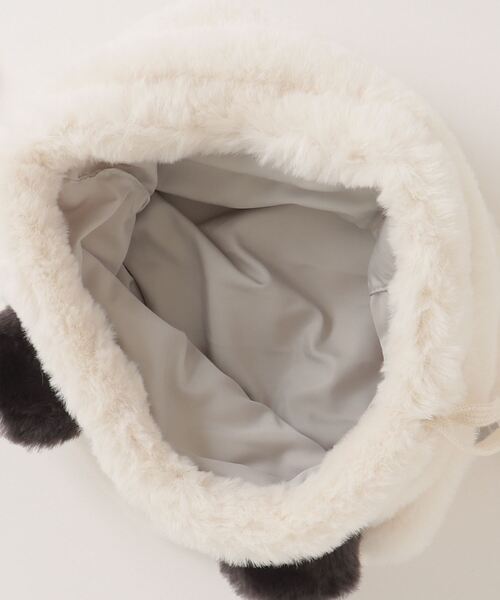 AS KNOW AS plus（アズノゥアズプラス）の「♪すふれあにまるポーチ（ポーチ・レディース・ホワイト/ベージュ/モカ/ホワイト×ブラック・FREE）」の19枚目の写真