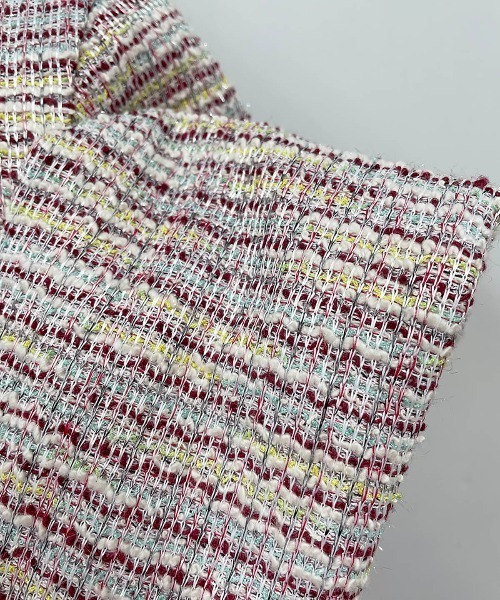 PICCIN(ピッチン)の「ツイード切替えカットソー(Tシャツ/カットソー・レディース・ブラック/ピンク・M)」の14枚目の写真