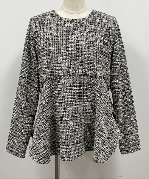 PICCIN(ピッチン)の「ツイード切替えカットソー(Tシャツ/カットソー・レディース・ブラック/ピンク・M)」の15枚目の写真