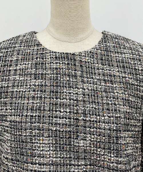 PICCIN(ピッチン)の「ツイード切替えカットソー(Tシャツ/カットソー・レディース・ブラック/ピンク・M)」の20枚目の写真