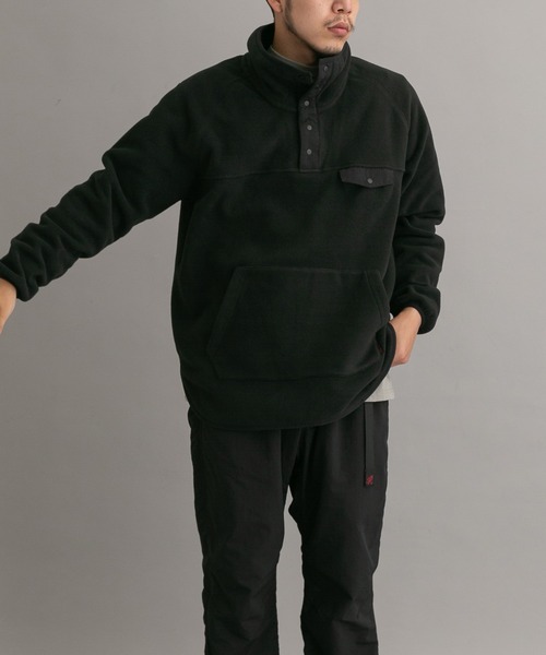 Gramicci（グラミチ）の「『別注』『ユニセックス』GRAMICCI　フリースプルオーバー（その他トップス・メンズ・ブラック/グレー・SMALL/MEDIUM/LARGE）」の7枚目の写真