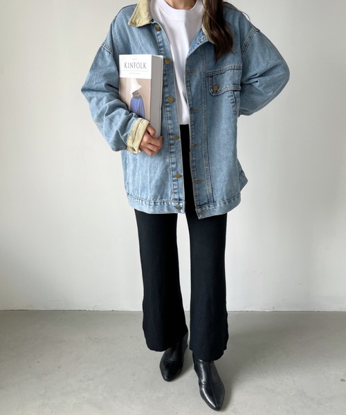 CLEA（クレア）の「スリットイージーニットパンツレギンス（レギンス/スパッツ・レディース・ブラック/ブラウン・FREE）」の8枚目の写真