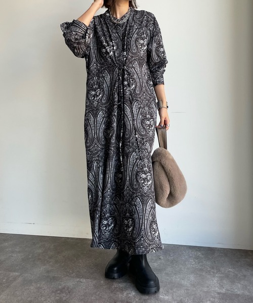 【美品】Doudou ベロアワンピース WEB限定 セール】【WEB限定】2WAY切替ワンピース（ワンピース）｜DouDou