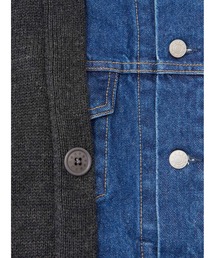 SOFTHYPHEN DENIM MIX CARDIGAN ブラウン01 8040000920153_1.jpg?v=
