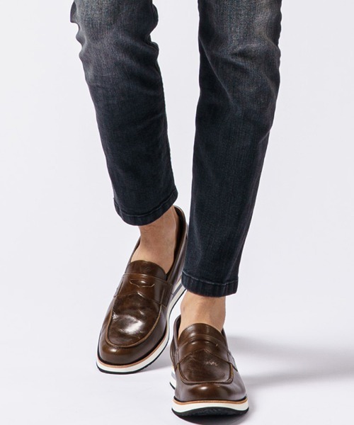 wjk（ダヴルジェイケイ）の「mko10847- loafer sneakers ローファー（ローファー・メンズ・ブラック/ダークブラウン・43/41/42）」の4枚目の写真