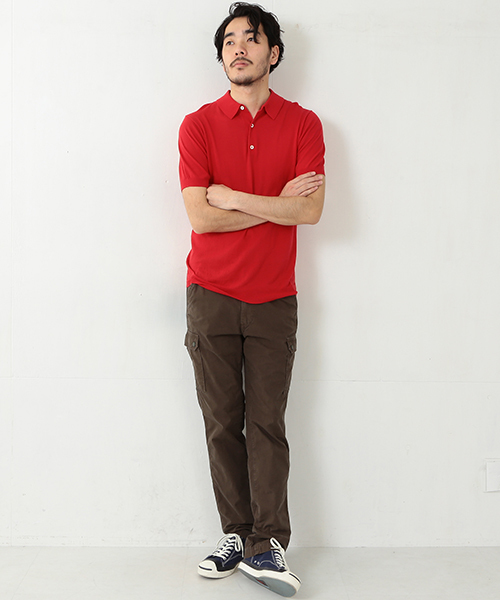 sage de cret（サージュデクレ）の「◎sage de cret / テーパード カーゴパンツ（カーゴパンツ・メンズ・オリーブ/ホワイト・SMALL/MEDIUM/LARGE）」の5枚目の写真