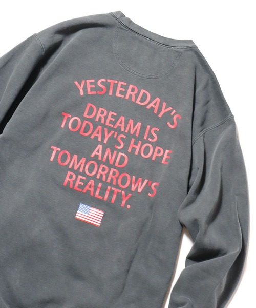 ＋81BRANCA（ハチイチブランカ）の「別注：+81BRANCA/ハチイチブランカ×NASA VINTAGE LIKE クルーネックスエット（スウェット・レディース・スミクロ/ホワイト/グレイッシュブルー・XL/L/M）」の16枚目の写真