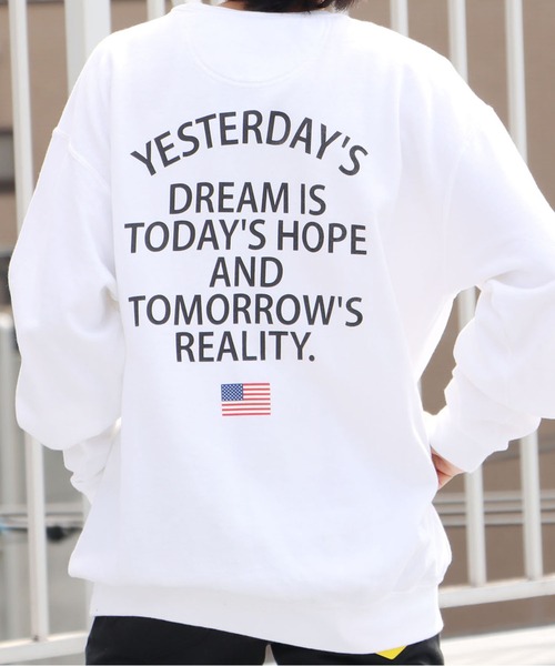 ＋81BRANCA（ハチイチブランカ）の「別注：+81BRANCA/ハチイチブランカ×NASA VINTAGE LIKE クルーネックスエット（スウェット・レディース・スミクロ/ホワイト/グレイッシュブルー・XL/L/M）」の20枚目の写真