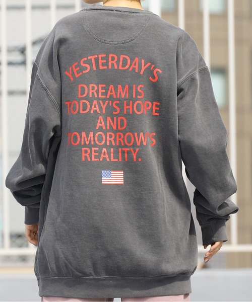 ＋81BRANCA（ハチイチブランカ）の「別注：+81BRANCA/ハチイチブランカ×NASA VINTAGE LIKE クルーネックスエット（スウェット・レディース・スミクロ/ホワイト/グレイッシュブルー・XL/L/M）」の21枚目の写真