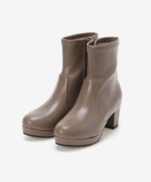 MAJESTIC LEGON（マジェスティックレゴン）の「フカフカストレッチブーツ①（ブーツ・レディース・アイボリー/ブラック/グレー・MEDIUM/LARGE/SMALL/X-LARGE）」の9枚目の写真