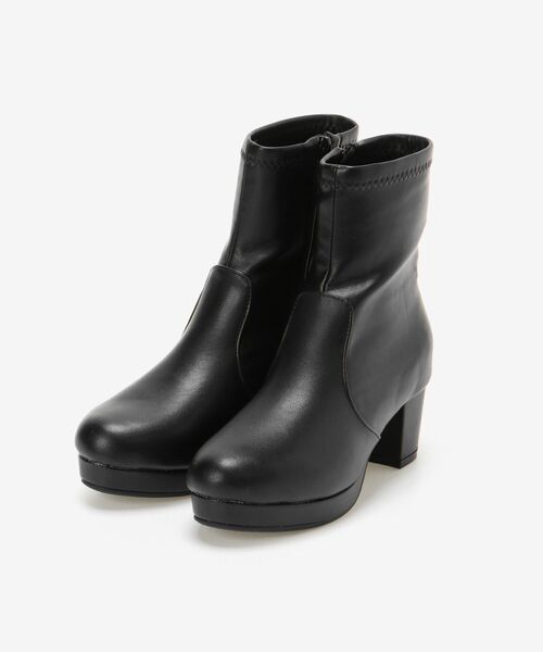 MAJESTIC LEGON（マジェスティックレゴン）の「フカフカストレッチブーツ①（ブーツ・レディース・アイボリー/ブラック/グレー・MEDIUM/LARGE/SMALL/X-LARGE）」の16枚目の写真