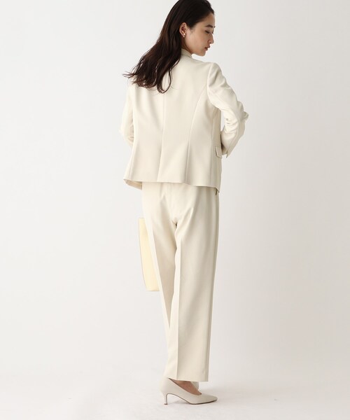 OPAQUE.CLIP(オペークドットクリップ)の「◆DELEGANT ダブルクロスキーネックジャケット【OPAQUE.CLIP NAVY】(ノーカラージャケット・レディース・ナチュラル/ネイビー/ブラック・40/38/34/36/42)」の14枚目の写真