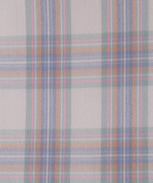 WC（ダブル シー）の「チェックマフラー（ストール/ショール・レディース・ブラック/アイボリー/ピンク/グリーン/レッド/ブラウン・FREE）」の17枚目の写真