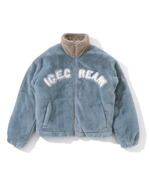 ICECREAM(アイスクリーム)の「FUR JACKET(その他アウター・メンズ・ブルー/グレー/ブラック・MEDIUM/X-LARGE/LARGE/SMALL)」の3枚目の写真