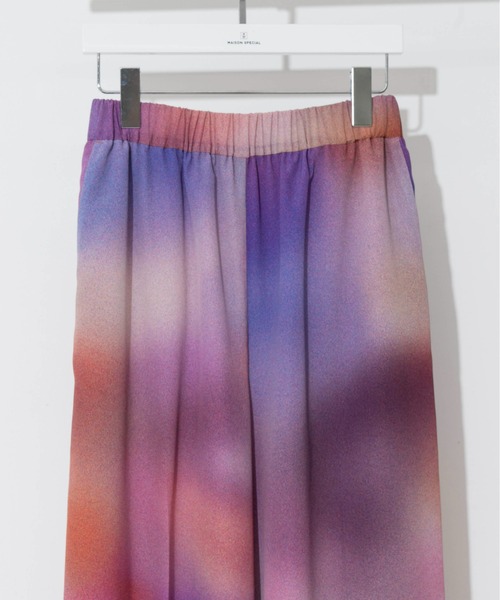 MAISON SPECIAL(メゾンスペシャル)の「グラデーションイージーパンツ【MAISON SPECIAL/メゾンスペシャル】■セットアップ対応■(その他パンツ・レディース・パープル/グリーン・36/38)」の12枚目の写真