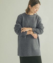 FORK&SPOON（フォークアンドスプーン）の「FORK&SPOON　柄編みニットチュニック（ニット/セーター）」
