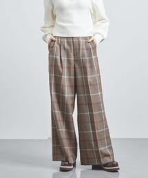 UNITED ARROWS | グレンチェック ワイドパンツ(その他パンツ)