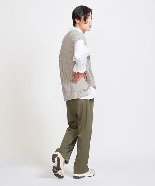 info. BEAUTY&YOUTH（インフォビューティアンドユース）の「【WEB限定】 ＜info. BEAUTY&YOUTH＞ ルーズシルエット メッシュ ベスト（ベスト・メンズ・ベージュ/ブラック・S/M/L）」の11枚目の写真
