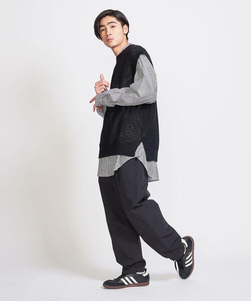 info. BEAUTY&YOUTH（インフォビューティアンドユース）の「【WEB限定】 ＜info. BEAUTY&YOUTH＞ ルーズシルエット メッシュ ベスト（ベスト・メンズ・ベージュ/ブラック・S/M/L）」の18枚目の写真
