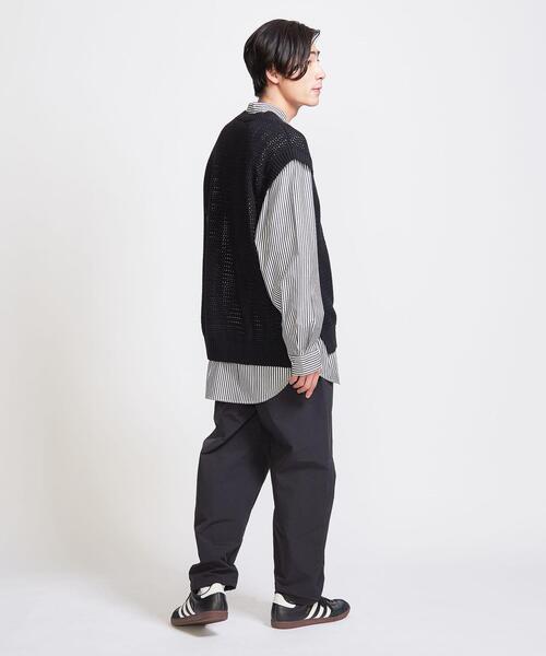 info. BEAUTY&YOUTH（インフォビューティアンドユース）の「【WEB限定】 ＜info. BEAUTY&YOUTH＞ ルーズシルエット メッシュ ベスト（ベスト・メンズ・ベージュ/ブラック・S/M/L）」の19枚目の写真