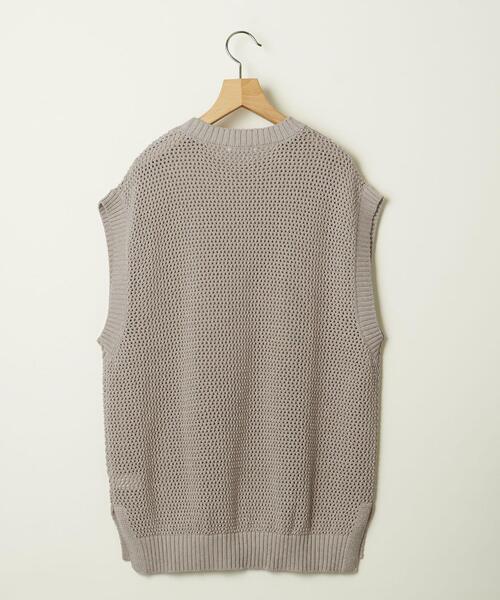 info. BEAUTY&YOUTH（インフォビューティアンドユース）の「【WEB限定】 ＜info. BEAUTY&YOUTH＞ ルーズシルエット メッシュ ベスト（ベスト・メンズ・ベージュ/ブラック・S/M/L）」の22枚目の写真