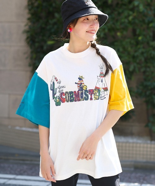 COBMASTER（コブマスター）の「COBMASTER コラボ ロゴプリントTシャツ【ユニセックス】（Tシャツ/カットソー・メンズ・ブラック/ホワイト・MEDIUM/LARGE）」の6枚目の写真