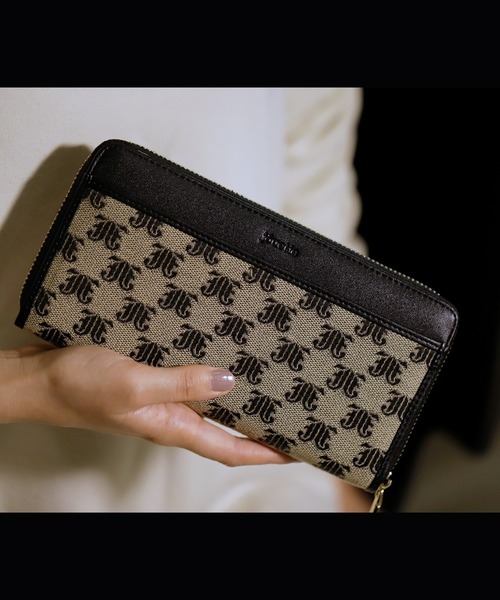 jouetie（ジュエティ）の「【jouetie/ジュエティ】JJモノグラムジャガード ラウンドZIP長財布（財布・レディース・アイボリー/ブラック/ベージュ/ダークブルー/キャメル・FREE）」の4枚目の写真