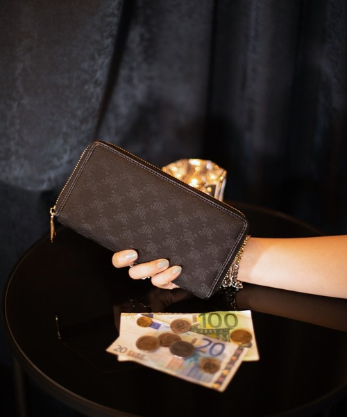 jouetie（ジュエティ）の「【jouetie/ジュエティ】JJモノグラムジャガード ラウンドZIP長財布（財布・レディース・アイボリー/ブラック/ベージュ/ダークブルー/キャメル・FREE）」の3枚目の写真