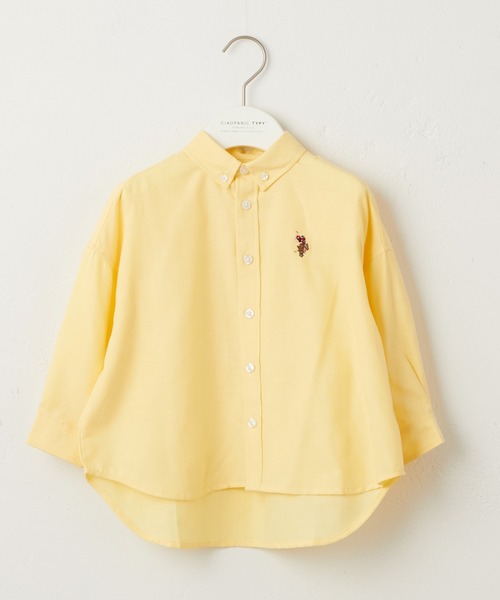 U.S. POLO ASSN.(ユーエスポロアッスン)の「【KIDS】【U.S. POLO ASSN/ユーエスポロアッスン】刺繍オックスボタンダウンオーバーシャツ(シャツ/ブラウス・キッズ・ブルー/ホワイト/イエロー・140/150/120/100)」の6枚目の写真