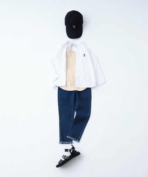 U.S. POLO ASSN.(ユーエスポロアッスン)の「【KIDS】【U.S. POLO ASSN/ユーエスポロアッスン】刺繍オックスボタンダウンオーバーシャツ(シャツ/ブラウス・キッズ・ブルー/ホワイト/イエロー・140/150/120/100)」の19枚目の写真