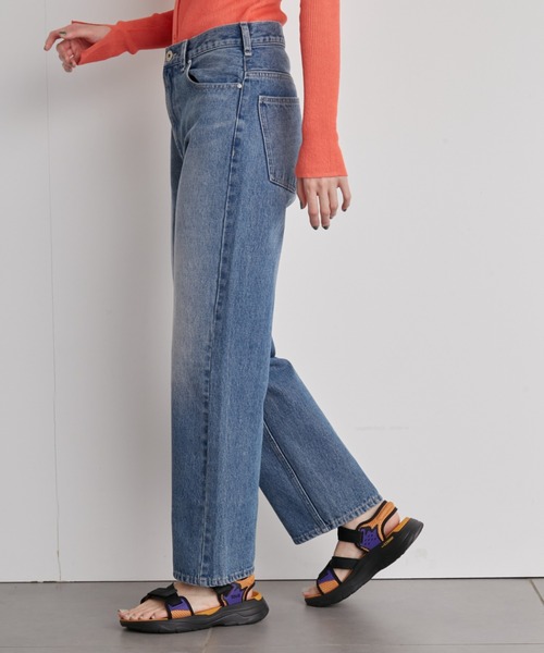 emmi デニムパンツ　新品未使用 emmi（エミ）の「【emmi atelier】イージールーズデニムパンツ