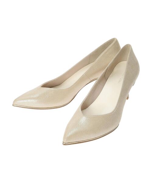 YECCA VECCA(イェッカヴェッカ)の「メタルラインラメパンプス(パンプス・レディース・シルバー/ゴールド・22.5cm/23.5cm/24.5cm)」の16枚目の写真
