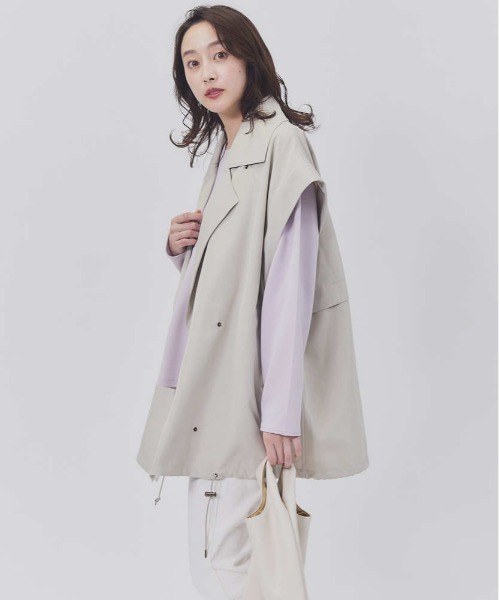 HONEYSUCKLE ROSE（ハニーサックルローズ）の「【HONEYSUCKLE ROSE】マルチトレンチコート（トレンチコート・レディース・ネイビー/ベージュ・M/L）」の7枚目の写真