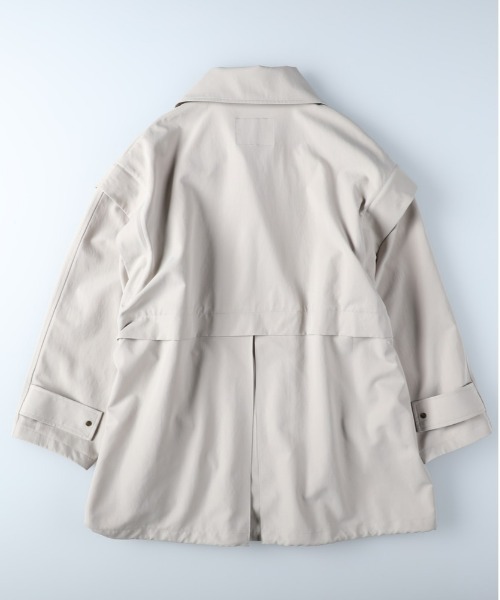 HONEYSUCKLE ROSE（ハニーサックルローズ）の「【HONEYSUCKLE ROSE】マルチトレンチコート（トレンチコート・レディース・ネイビー/ベージュ・M/L）」の12枚目の写真