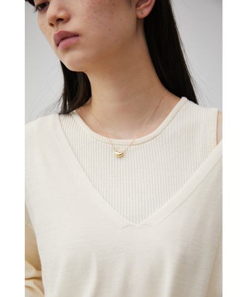 AZUL by moussy(アズールバイマウジー)の「NUANCE BAR NECKLACE/ニュアンスバーネックレス(ネックレス・レディース・シルバー/ゴールド系その他・FREE)」の15枚目の写真