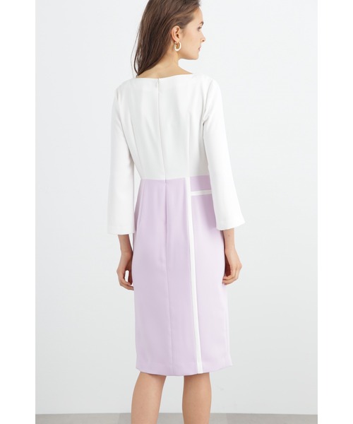 PINKY&DIANNE 美品　バイカラーブロックワンピース セール】◇バイカラーブロックワンピース（ワンピース