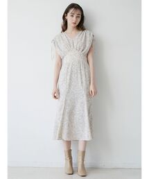 LAGUNAMOON | ショルダーシャーリングフラワーワンピース(ワンピース)