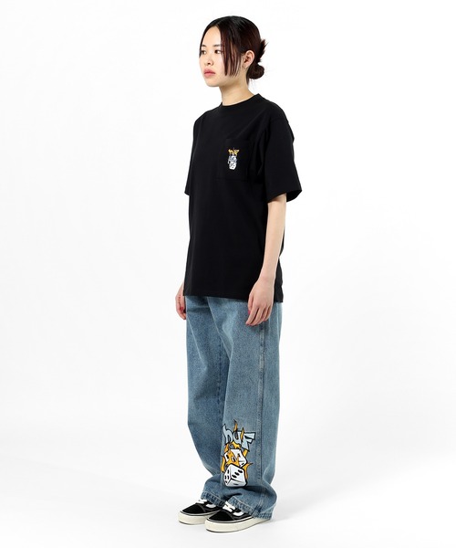 HUF（ハフ）の「DICEY POCKET TEE / HUF ポケットTシャツ（Tシャツ/カットソー・メンズ・ブラック/ホワイト/ブルー系その他・MEDIUM/X-SMALL/X-LARGE/LARGE/XX-LARGE/SMALL）」の6枚目の写真