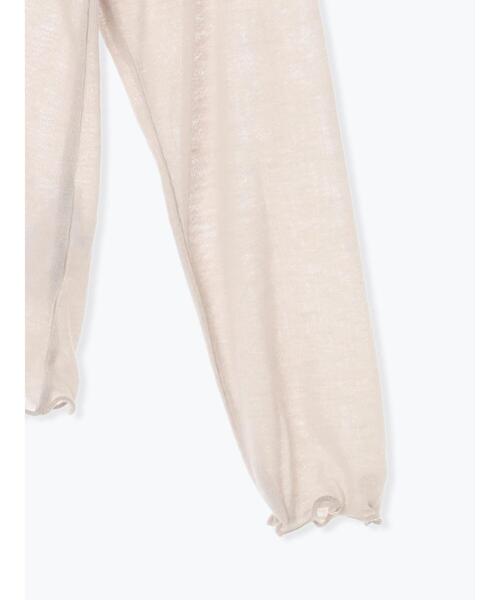 ehka sopo（エヘカソポ）の「シアーテレコハイネックプルオーバー（ニット/セーター・レディース・キナリ/ベージュ/サックスブルー/ブラック・ﾌﾘ-）」の8枚目の写真