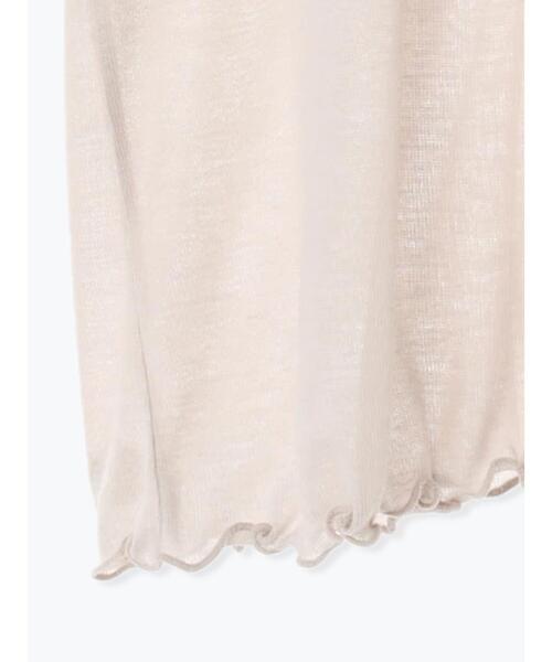 ehka sopo（エヘカソポ）の「シアーテレコハイネックプルオーバー（ニット/セーター・レディース・キナリ/ベージュ/サックスブルー/ブラック・ﾌﾘ-）」の7枚目の写真